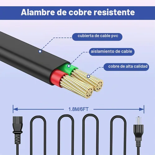 Vista 5 de Digipartspower Cargador de cable de alimentación de CA para ION Pathfinder 4 Altavoz portátil Ipa125