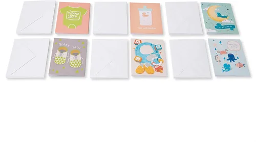 Vista 5 de American Greetings Paquete de tarjetas de agradecimiento para baby shower (48 unidades)