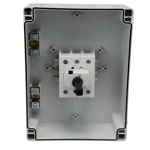 Vista 3 de Altech KEM360UL Y/R, Interruptor, 60 A, 600 VCA (máx.), 3, 5.354 in, 7.913 in, 5.039 in, 16, Amarillo/Rojo