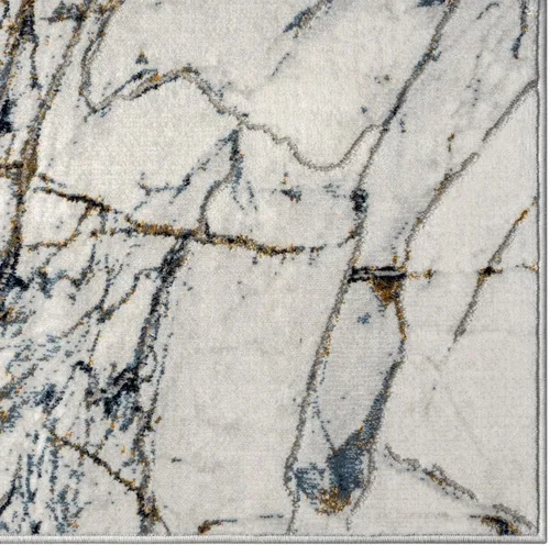 Vista 5 de LUXE WEAVERS Alfombra de área azul abstracta con efecto mármol 2x7
