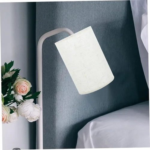 Vista 4 de ORFOFE Pantalla de lino para el hogar, lámpara moderna de transición, lámpara de araña natural, cortinas rústicas, cilindro de suelo, reemplazo