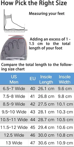 Vista 6 de WHITIN Mens Wide Barefoot Slip-on Loafers Zero Drop Sole Minimalist Canvas Sneakers