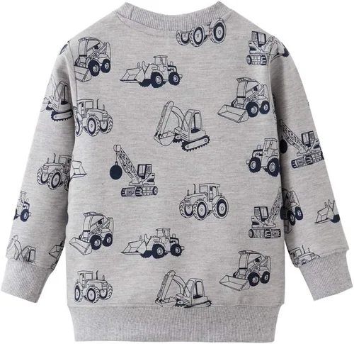 Vista 2 de DDSOL Sudaderas de manga larga para niños pequeños, diseño de dinosaurio, cuello redondo, alfabeto