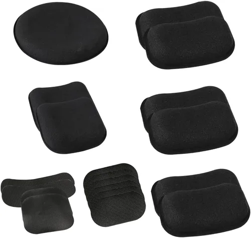 Vista 7 de Universal Airsoft Helmet Pads, Tactical Helmet Replacement Foam Padding Kits Bicycle Accessories Mats for Fast Mich CS ACH FMA USMC PASGT