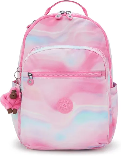 Vista 45 de Mochila Kipling Seoul extra grande para laptop de 17", Grande True Blue Tonal 2