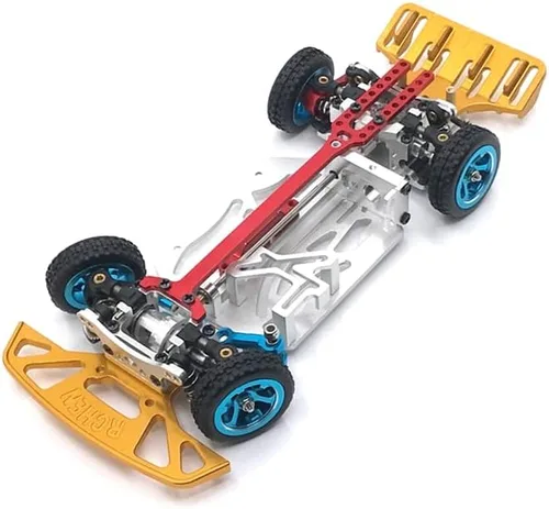 Vista 4 de Parachoques trasero de actualización de metal para WLtoys 1/28284131 K969 K979 K989 K999 P929 P939 RC01 Mini-Q Mini-Z Q8 Q9 RC piezas de coche