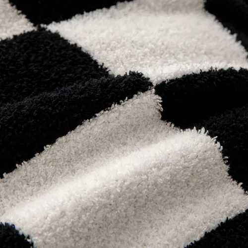 Vista 3 de NIDITW Juego de 2 fundas de almohada ultra suaves de microfibra con tablero de ajedrez negro, decoración de cuadros para el hogar, sofá, 18 x 18