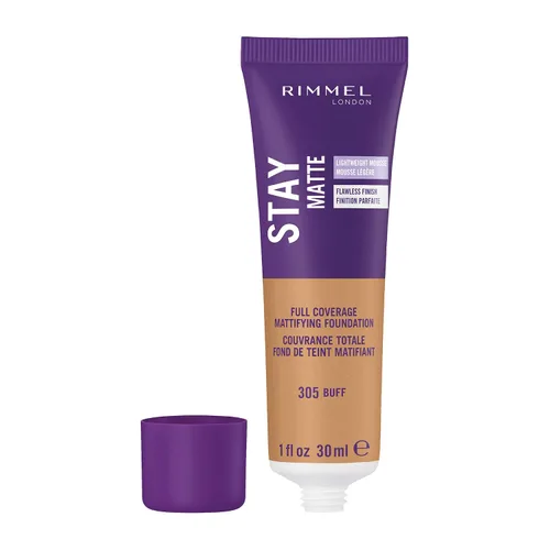 Vista 2 de Rimmel Base Stay Matte Buff, 1 onza líquida (paquete de 3)