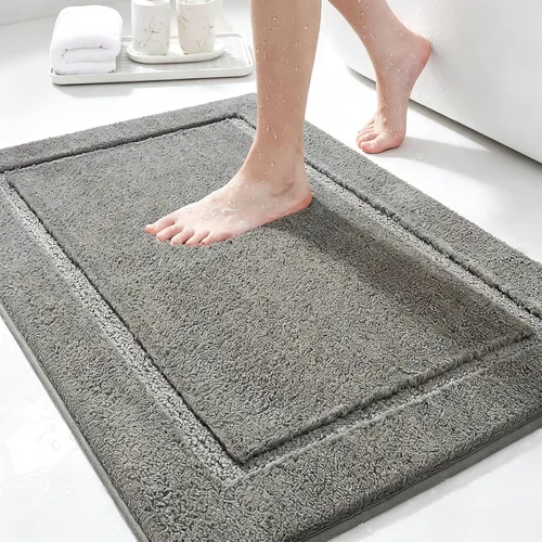 Vista 41 de IM HOME Tapetes de baño, felpa ultra suave, de microfibra esponjosa, absorbente, parte trasera antideslizante, lavable a máquina, tapetes para suelo