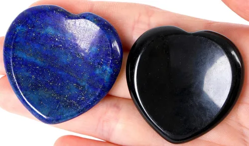 Vista 17 de QINJIEJIE Piedra de preocupación para el pulgar para la ansiedad, cristales de chakras, piedras curativas para la preocupación de los chakras