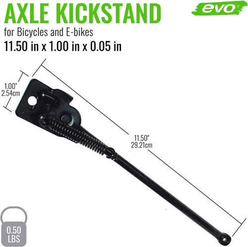 Vista 3 de evo Soporte de bicicleta - Soporte de eje de acero para bicicletas de 20" almacenamiento de bicicletas para interiores