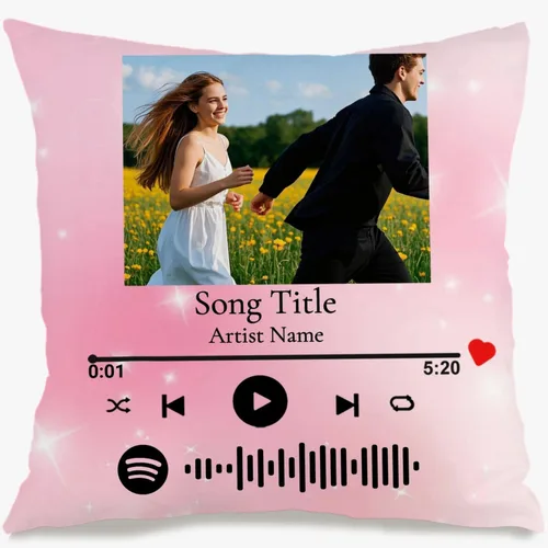 Vista 7 de Custom Memory Pillow Case Created with a Single Photo and Your Chosen Words Forming a comforting Cushion That Also Makes a Thoughtful Gift