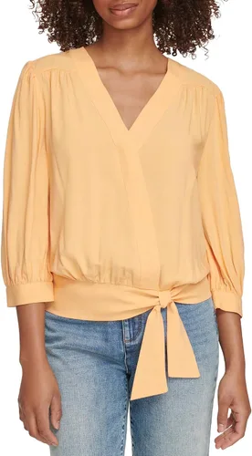 Vista 2 de Karl Lagerfeld Paris Women's Tie-Front Blouse