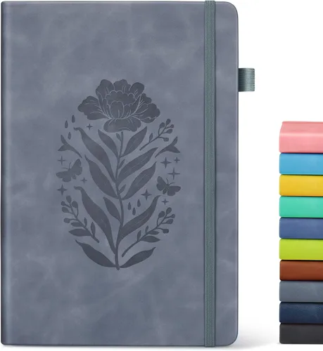 Vista 18 de Cuaderno de diario con líneas para mujeres, A5 de tapa dura de cuero rosa para escribir, 200 páginas, diario de viaje diario, cuaderno grueso