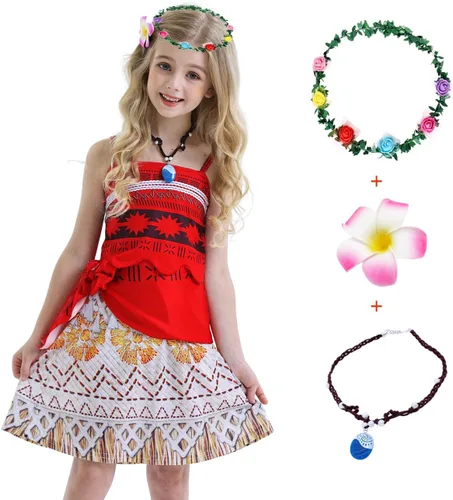 Vista 2 de COTRIO Vestido de princesa para niñas, disfraz de Halloween para niñas, disfraz de fiesta de cumpleaños, conjunto de 2 piezas con falda corta