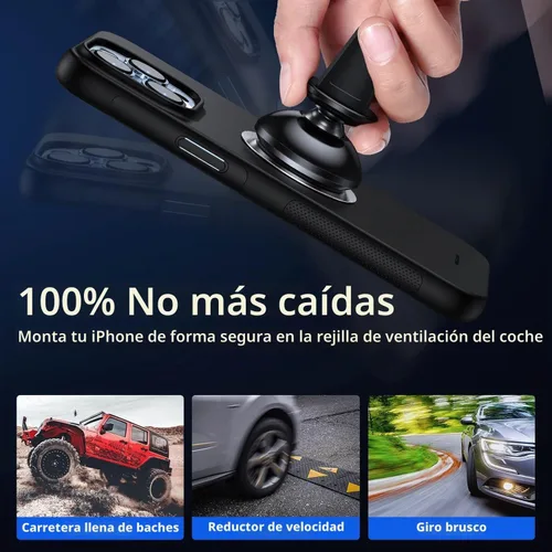 Vista 7 de SYNCWIRE Soporte magnético para teléfono para automóvil, giratorio de 360°, imanes súper fuertes, ventilación de aire, soporte para teléfono celular