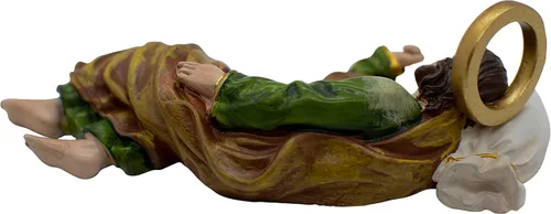 Vista 3 de VILLAGE GIFT IMPORTERS Estatua de San José Durmiente de 6 pulgadas Patrono de padres, trabajadores, inmigrantes y una muerte feliz