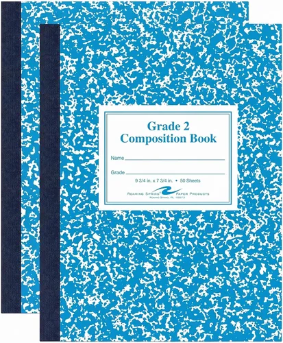 Vista 16 de Roaring Spring Libro de composición de productos de papel, grado 3 rayado, 50 hojas, 9-3/4 x 7-3/4 pulgadas, rojo (ROA77922)