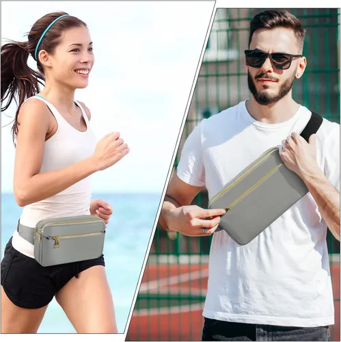 Vista 2 de CXWMZY Riñoneras para mujeres y hombres, bolsa de cintura de moda con múltiples bolsillos, gran capacidad, bonita riñonera casual para Disney