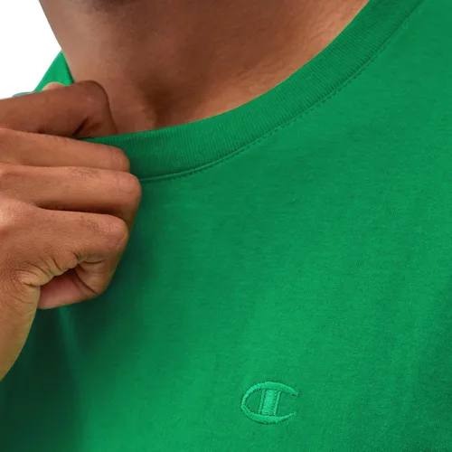 Vista 4 de Champion Men's Classic Short Sleeve T-Shirt, Standard Fit, Midweight 100% Cotton, Available in Regular and Big & Tall