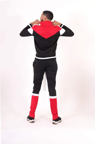 Vista 4 de Screenshot Conjunto deportivo de alta calidad, estilo urbano, informal, corte entallado, parte inferior atlética con abertura lateral, para hombre