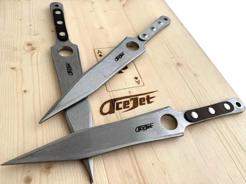 Vista 3 de ACEJET MAXIMUS 12" black grip - Cuchillo giratorio para tirar
