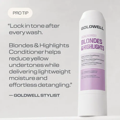 Vista 8 de Goldwell Dualsenses Blondes and Highlights Anti-Yellow Conditioner 1L