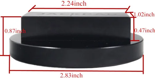 Vista 2 de Adaptador de almohadilla de repuesto negro anodizado para B-M-W 135 335 535 E82 E88 E46 E90 E91 E92 E93 E38 E39 E60 E61 E63 E64 E65 E66 E70 E71 E89
