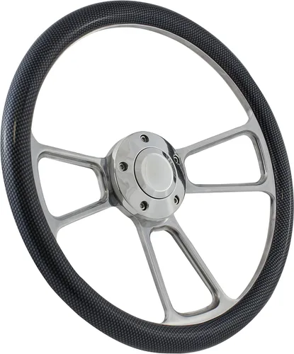 Vista 8 de 14" foreversharp Billet Aluminio Negro Mitad Wrap muscular Volante