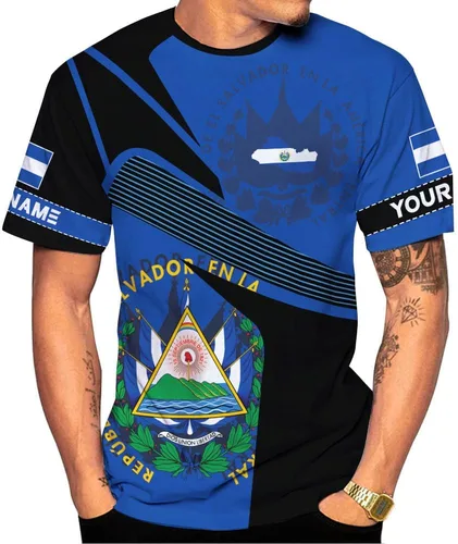 Vista 21 de Ligthuy - Camisa de El Salvador con nombre personalizado 3D, camiseta con la bandera de El Salvador para hombres y mujeres, camisetas unisex S-5XL