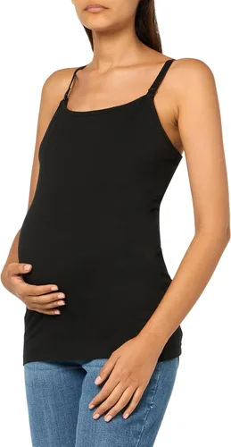 Vista 26 de Motherhood Maternity Camiseta sin mangas de lactancia con clip para mujer con correas ajustables y brasier integrado para lactancia materna