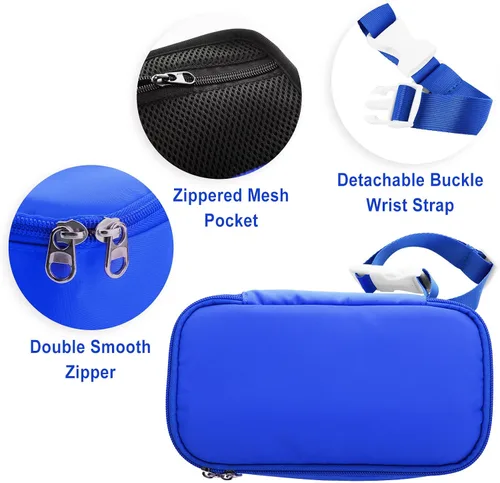 Vista 4 de Beautyflier Estuche de transporte de viaje para nebulizador portátil, espaciador de inhalador para niños y adultos, soporte para inhaladores, bolsa