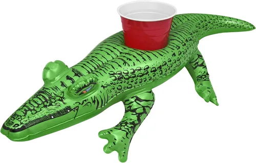 Vista 12 de GoFloats Inflatable Pool and Hot Tub Drink Holders (3 Pack) (Choose - Unicorn, Flamingo, Palm Tree and More)