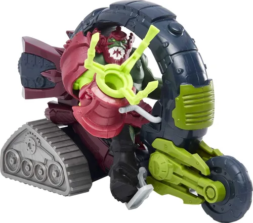 Vista 4 de He-Man and The Masters of the Universe Trap Jaw & Vehicle Set, vehículo con figura de acción de 5.5 pulgadas y accesorio inspirado en la serie