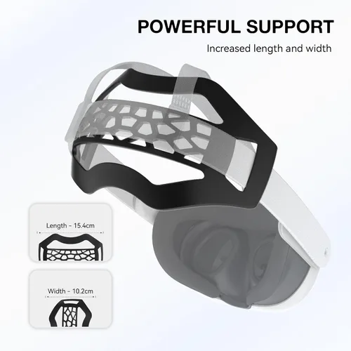 Vista 3 de APEXINNO VR Head Strap Pad for Quest 3 Headset Accessories, TPU Head Strap Cushion for Quest 3 Quest 2 Original Head Strap, Bracket for The Back of