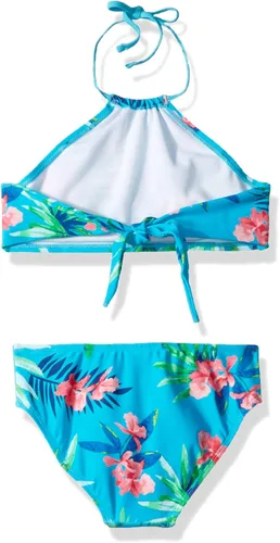 Vista 2 de Kanu Surf Mahina bikini halter de 2piezas para niñas, traje de baño para playa