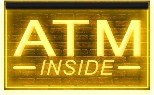 Vista 19 de 120049 ATM Inside 24 Hour Deposit Check Banking Display LED Light Letrero de neón (12 x 8 pulgadas, 16 colores por control remoto)