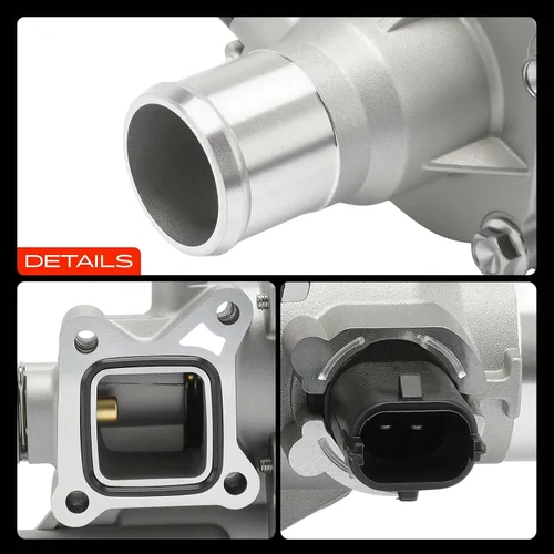 Vista 9 de A-Premium Termostato refrigerante de aluminio mejorado y conjunto de carcasa con sensor y junta tórica compatible con Chevy Cruze 2011-2016 1.8L