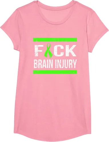 Vista 82 de Apoyo Daño cerebral Concienciación T Shirt, mujer L, Asphalt Negro