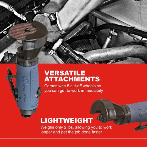 Vista 3 de Ingersoll Rand 426 Air - Herramienta de corte reversible, 20.000 rpm, incluye 5 ruedas de corte Features 20,000 rpm and reversible cutting