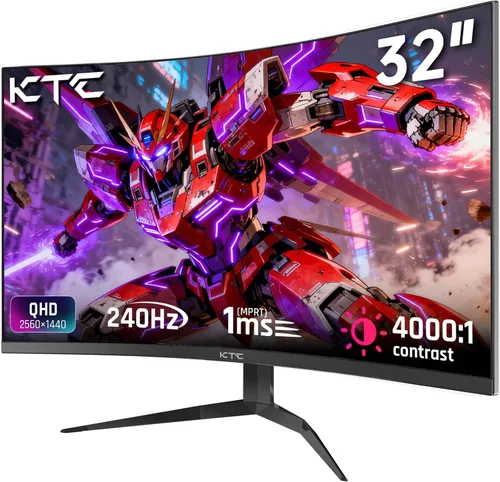 Vista 18 de KTC Monitor para juegos de 24 pulgadas 180Hz - Monitores de computadora 2K 1440P, monitor IPS rápido con HDR 400, sincronización adaptativa, hasta