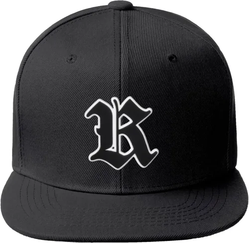 Vista 1147 de Daxton Gorra clásica con visera de billete plano con letras del alfabeto inglés antiguo de la A a la Z