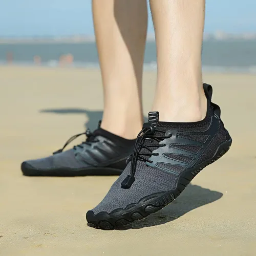 Vista 7 de YING LAN Zapatos de agua para hombres y mujeres, secado rápido, antideslizantes, para playa, natación, deportes acuáticos, buceo, vela, kayak
