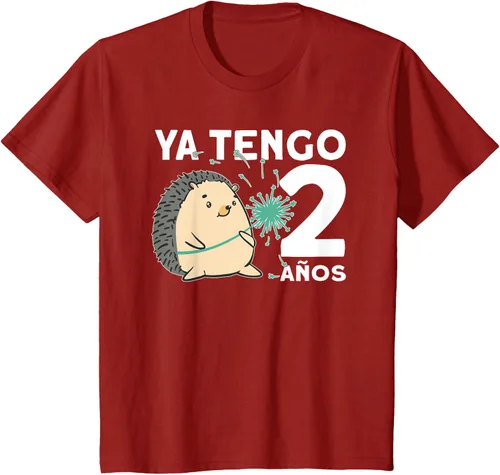 Vista 7 de Niños Niños 2 Cumpleaños erizo Ya tengo 2 años Camiseta