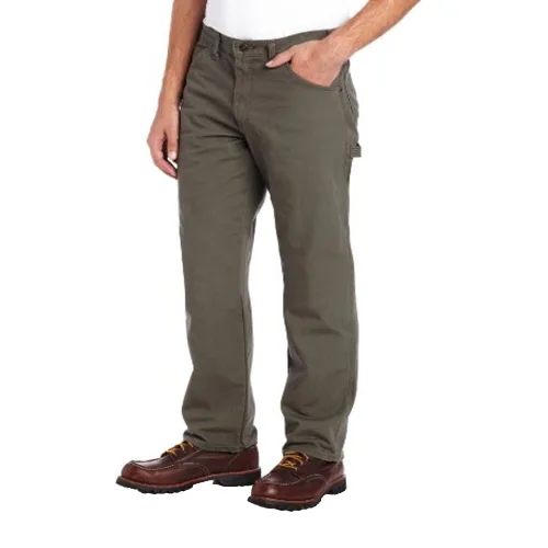 Vista 33 de Dickies Jeans de carpintero para hombre, ajuste relajado, pierna recta, Negro, 30 x 30