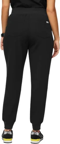 Vista 9 de FIGS Zamora - Pantalones quirúrgicos de cintura alta para mujer, ajuste delgado, 6 bolsillos, cintura alta, pantalones de yoga para mujer