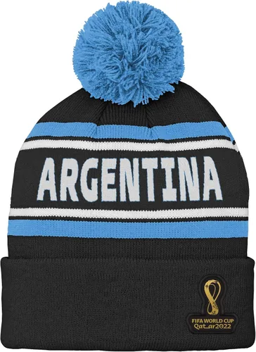 Vista 19 de Outerstuff Sombrero unisex para jóvenes de la Copa Mundial de la FIFA Country Premium Bobble Cuff Pom Hat Borgoña