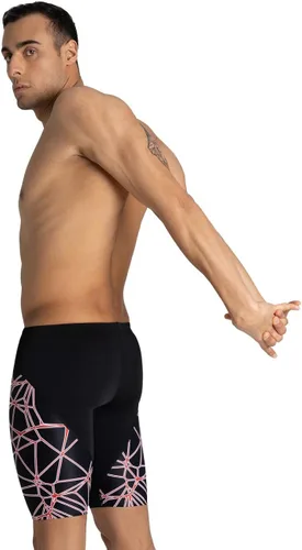 Vista 3 de Arena Men's Team Color Print Jammer Athletic Training Swimsuit Bathing Suit