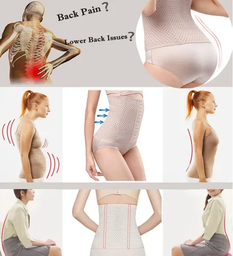 Vista 3 de Entrenador de cintura Cincher Body Shaper Sport Entrenamiento para reloj de arena 6 unids Hueso de acero más alta compresión