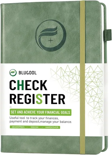 Vista 14 de Registros de cheques para chequera personal, registro Blugool de cheques con registros de cheques y transacciones, libro de registro de contabilidad